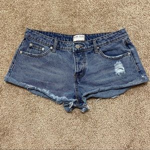 Blank Paige Lola Denim Button Fly  Cutoff Shorts Size Large